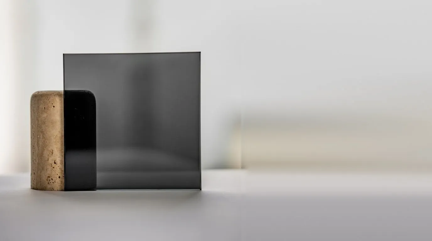 Dark glass – black and opaque