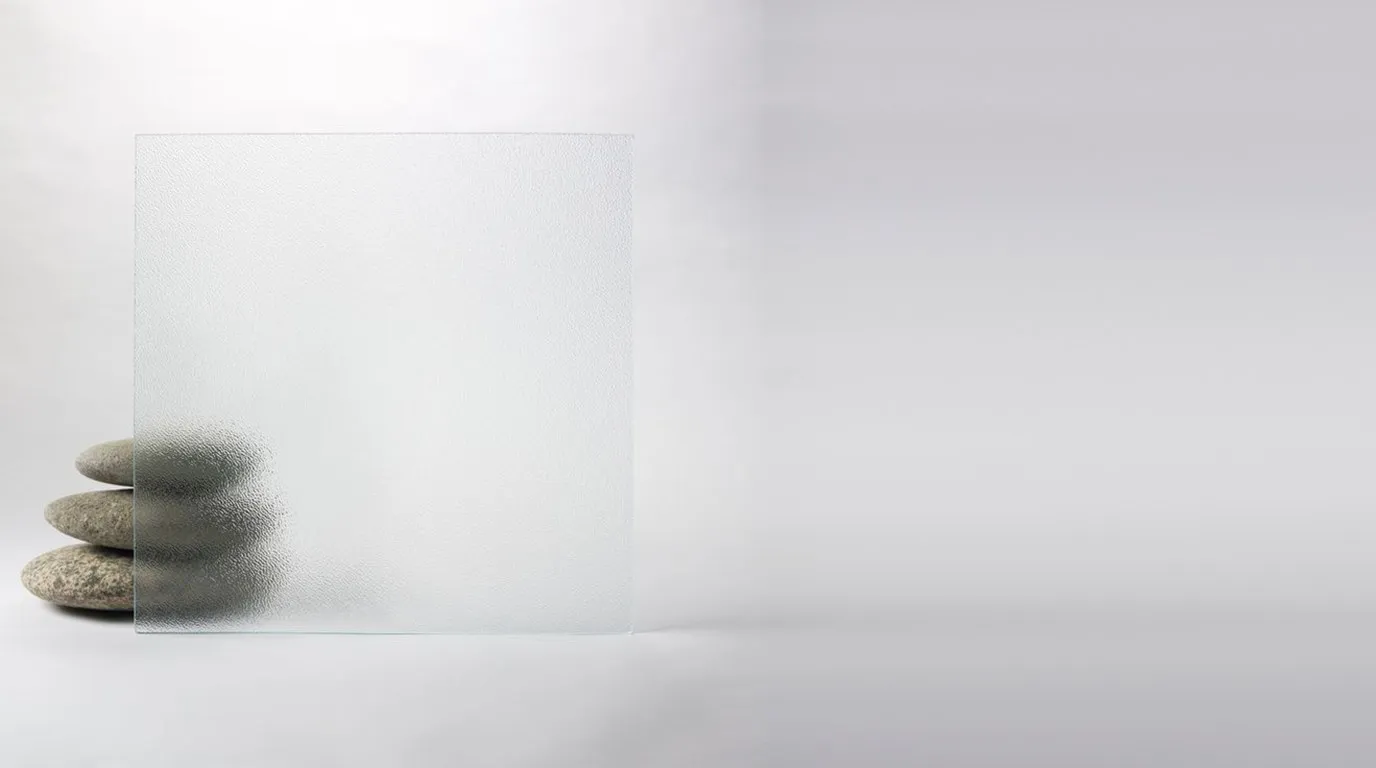 Textured glass – clear and see-through